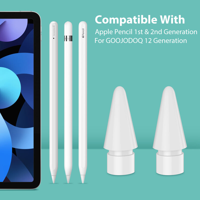 Ujung pensil GO30 30th GO30 untuk pensil GOOJODOQ untuk Apple Pencil 2 1 iPad 2018-2023 dengan Palm Rejection