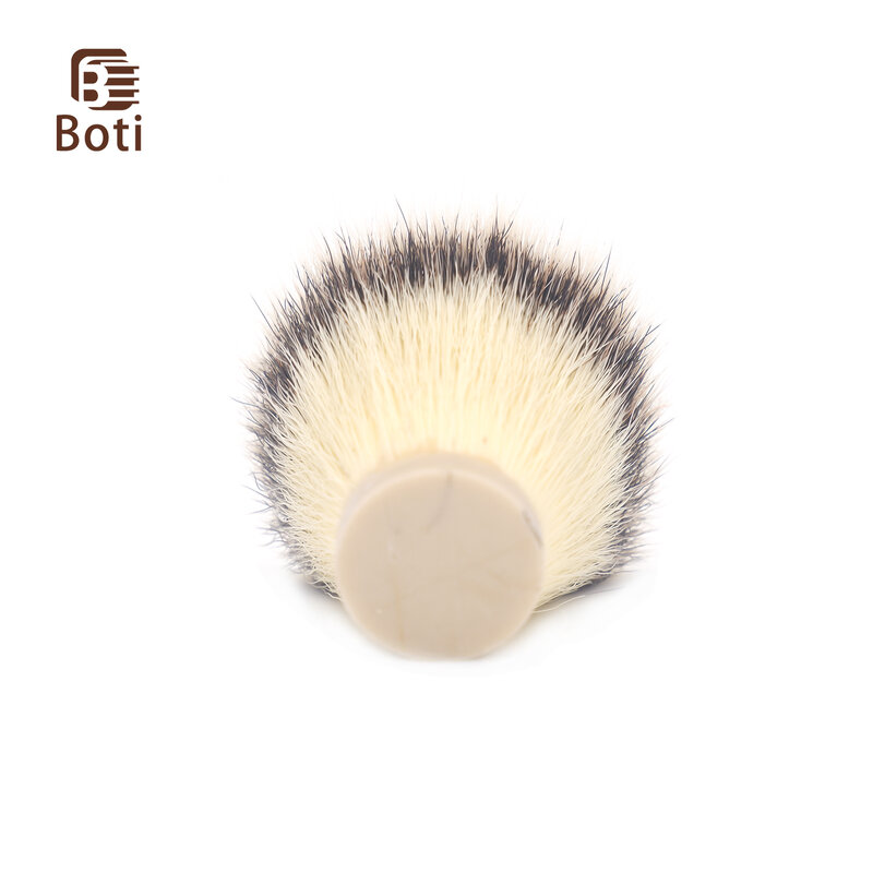 Boti-escova de cabelo sintético artesanal, produto para barbear em 3 cores, limpeza diária masculina