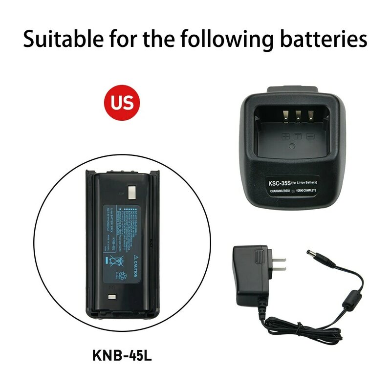 KSC-35S Talkie-walkie Chargeur Rapide pour TK-2200L TK-2200LP TK-2300VP TK-2302VK TK-2302 Radio