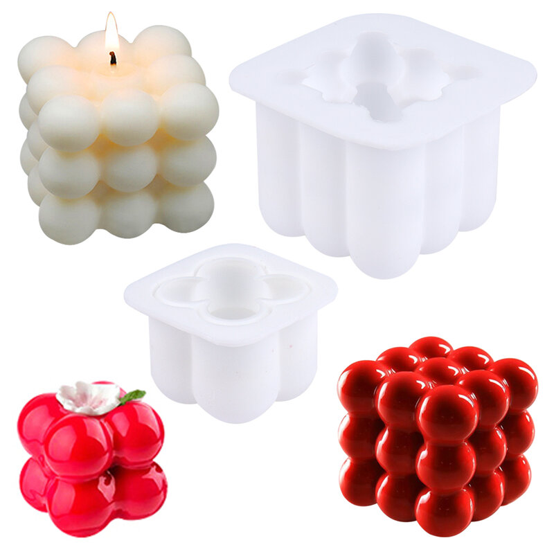 New 3d candle molds Soy Wax Silicone Mold Aromatherapy Gypsum Candle diy Candle Mould  Handmade Soap Mold Candle Making Supplies