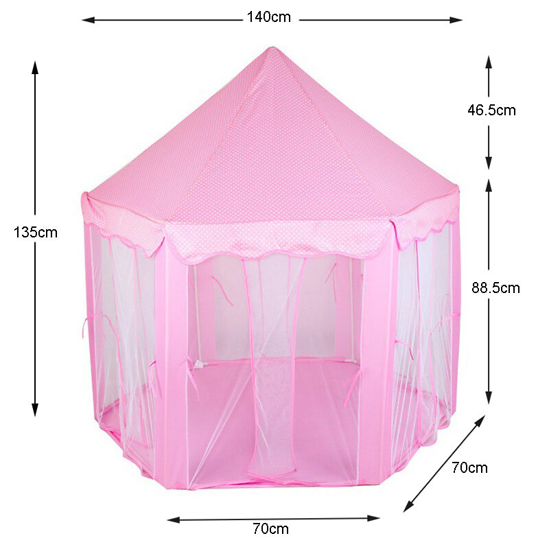 Speelhuis Spel Tent Speelgoed Bal Pit Pool Draagbare Opvouwbare Prinses Opvouwbare Tent Kasteel Geschenken Tenten Speelgoed Voor Kids Kinderen meisje