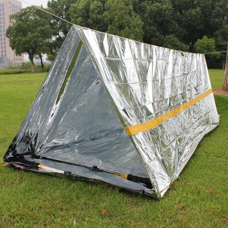 Термоодеяла из майлара для взрослых, портативные складные покрывала с сохранением тепла на открытом воздухе, для экстренных ситуаций, спасательного пространства, 160*210 см