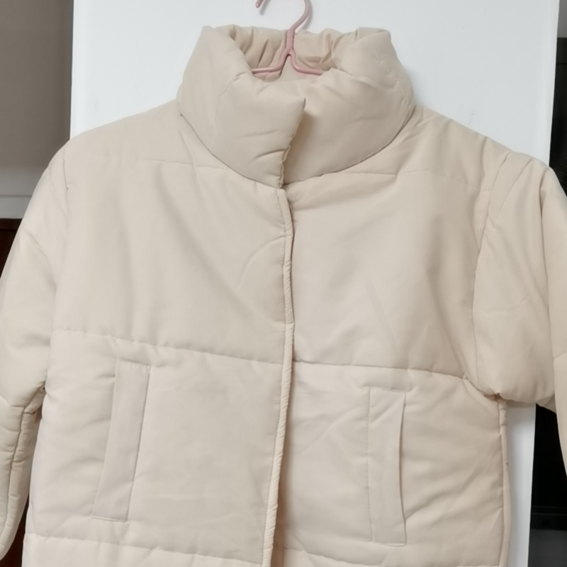 2022 nova moda feminina casaco de inverno grosso acolchoado jaqueta casual solto curto pão casaco de algodão e jaquetas de inverno