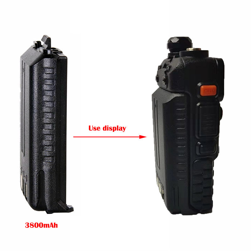 Baterai BAOFENG-UV-5R kompatibel dengan Pofung UV5R DM-5R UV-5RE Plus BF-F8 RT-5R RT5, baterai isi ulang, 1800mAh, 3800mAh