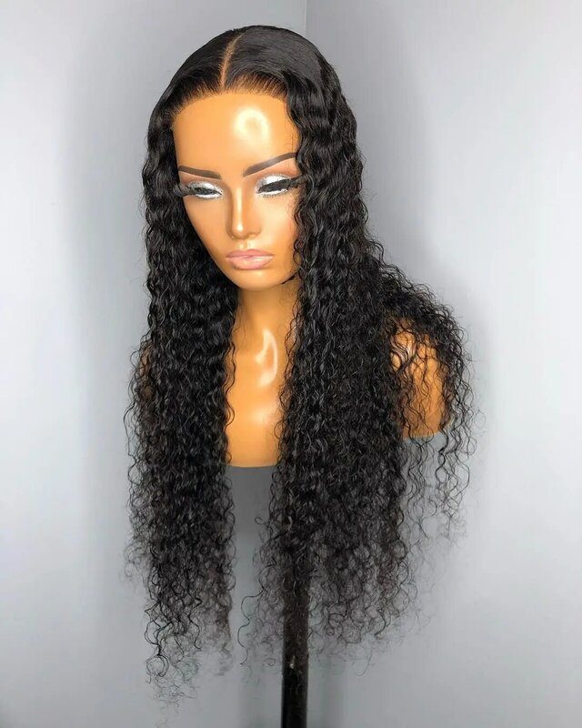 QueenKing Hair Curly Lace Front Human Hair Wigs For Women Pre Plucked Brazilian Remy Hair Wigs 13*6 Bleached Knots Baby Hair