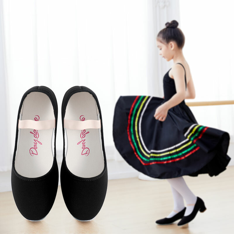Chaussures de ballet à talons hauts pour filles, pantoufles de danse pour femmes, chaussures Aqrick Teacher