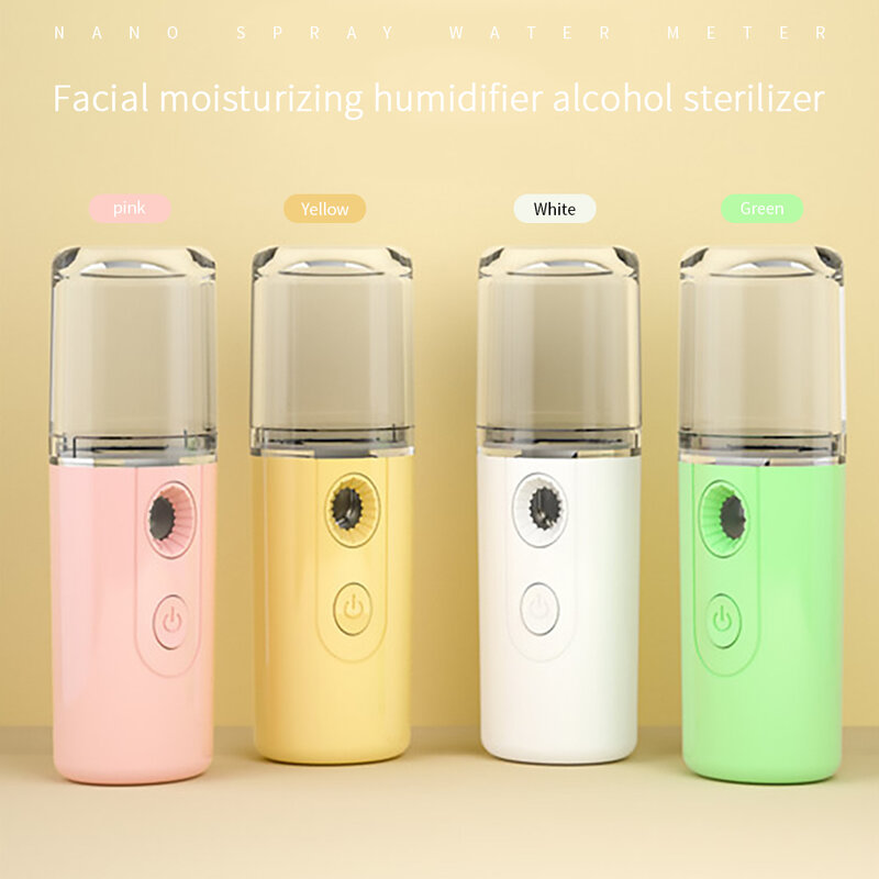 30ML Mini Nano Facial Sprayer USB Nebulizer Face Steamer Humidifier Hydrating Anti-aging Wrinkle Women Beauty Skin Care Tools