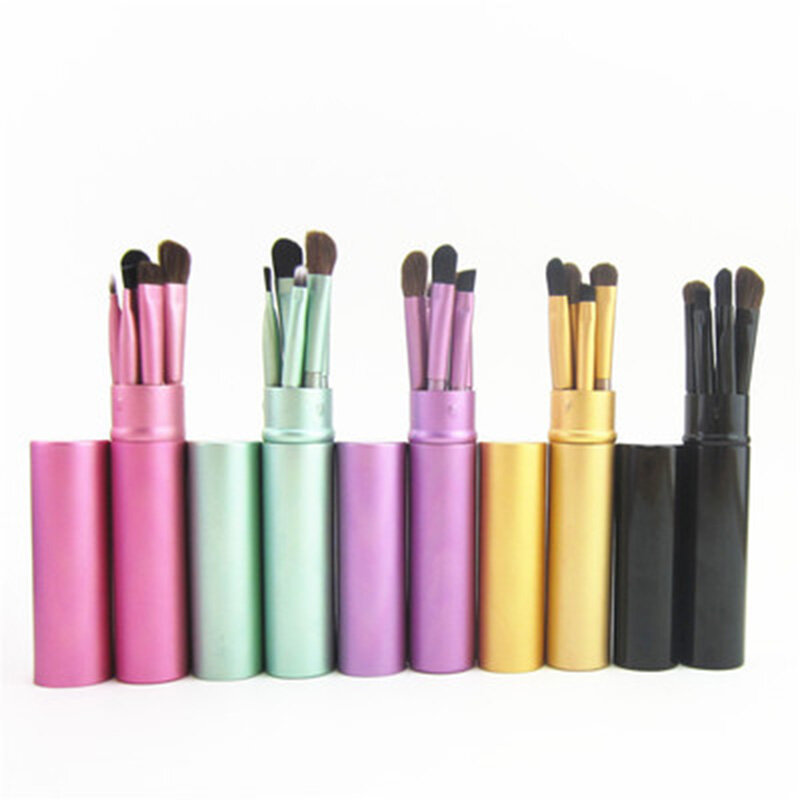 5 pz/borsa pennelli trucco Beauty Foundation sopracciglio bordo ombretto Eyeliner pennello pensule ciglia accessori genuine Make up tools