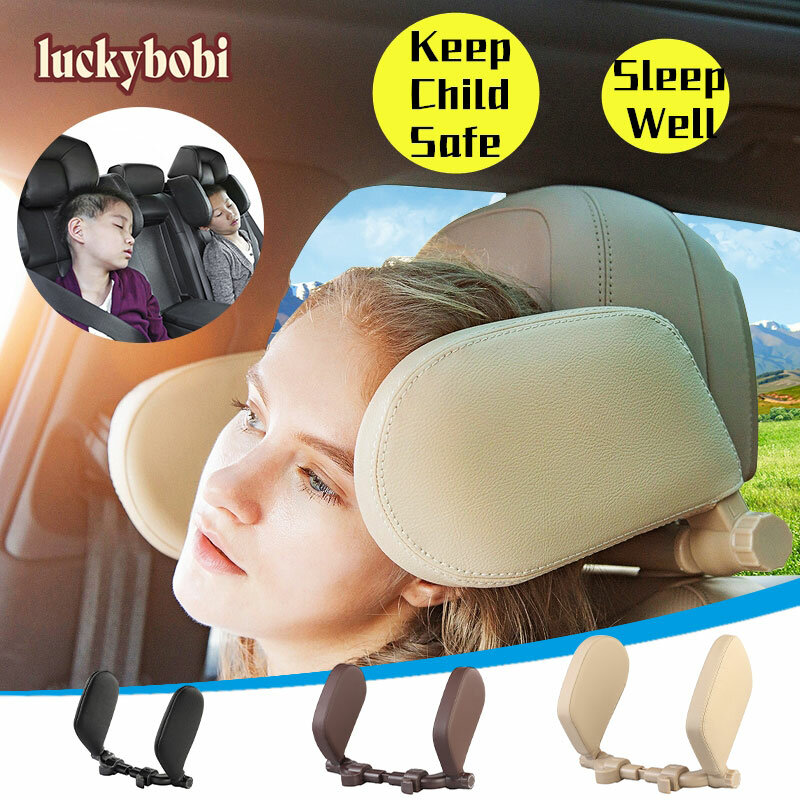 Подушка на подголовник автомобильного сиденья, дорожная подушка для отдыха и шеи, поддержка для детей и взрослых, подушка для головы на автомобильное сиденье