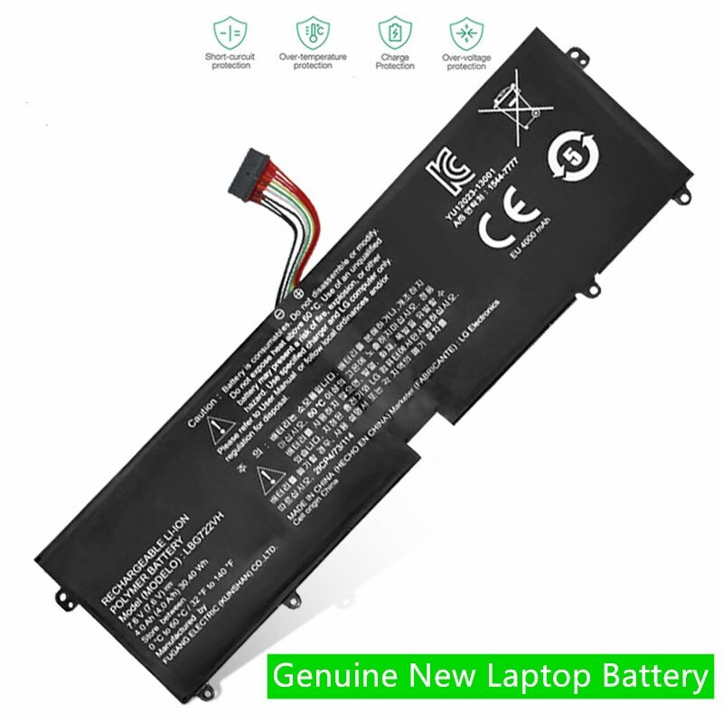 ONEVAN-bateria original para LG Gram, LBG722VH, 13Z940, 13Z970, 14Z950, 15Z960, 15Z975, série LBP7221E, 7.6V, 30.4Wh, novo