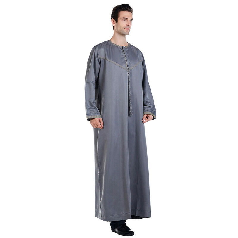 Vestido musulmán para hombre, Túnica de oración, Abaya, Jubba, Thobe, Kaftan, Pakistán, Arabia Saudita, Djellaba, ropa islámica, Ramadán, Dishdasha, Thobe