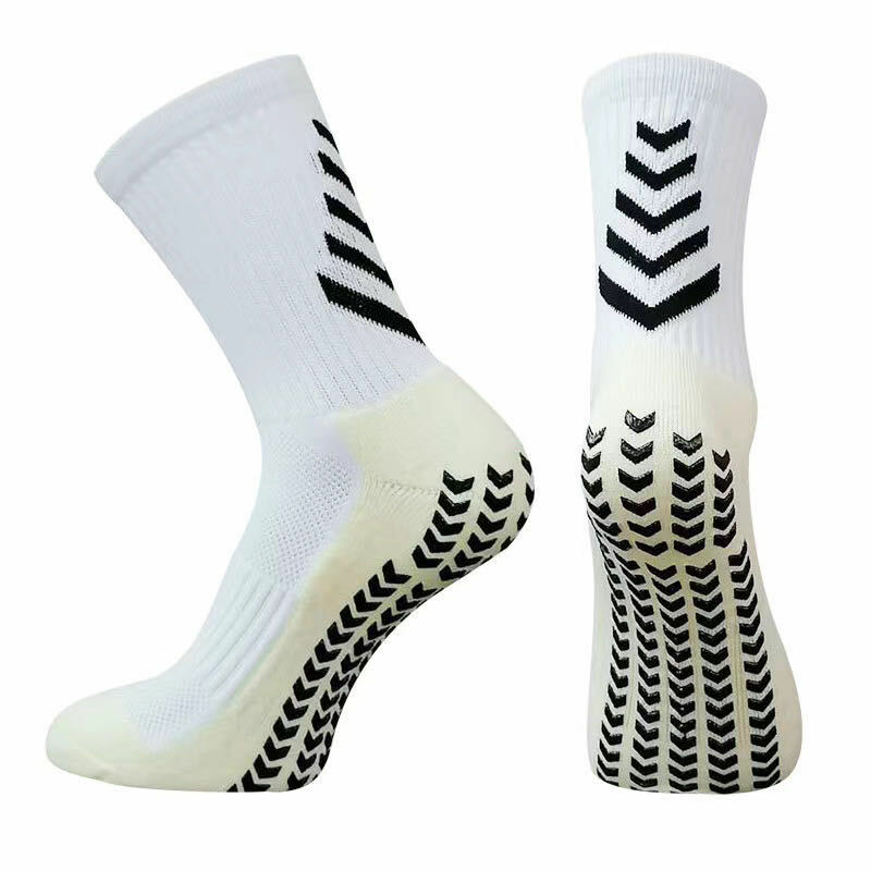 Calcetines de fútbol profesionales para hombre, medias antideslizantes de nailon, transpirables, para ciclismo y correr