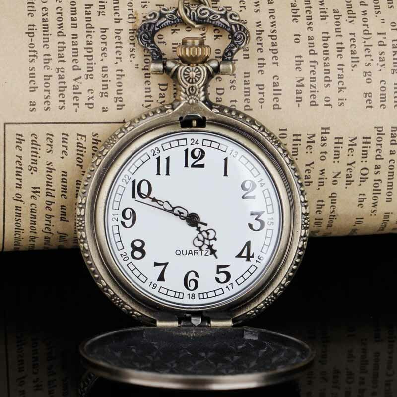 Exquisite Barco Quartz Relógio De Bolso com Corrente Pingente Colar Fob Watch Homens Mulheres Presente Com Caixa