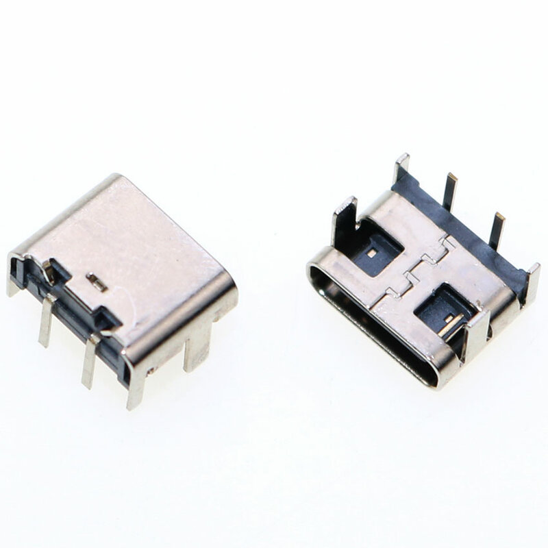 YUXI-Conector Micro USB 3,1 tipo C, conector hembra de 4 pines y 2 pines para teléfono móvil, puerto de carga, 1 unidad