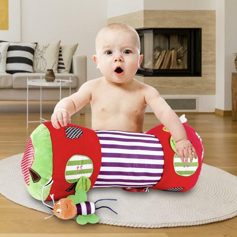Bebê rastejando rolo crianças rolo rastejando aprendizagem rolo da criança em pé brinquedos de pelúcia do bebê rastejando rolo travesseiro