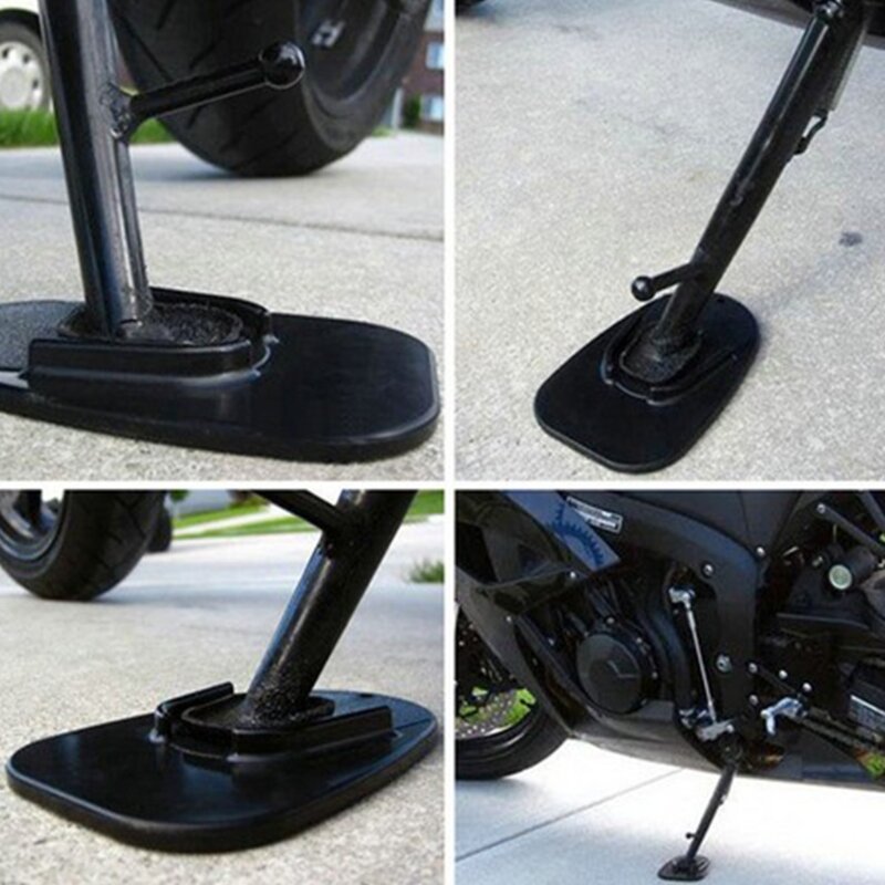 Motorrad Bike Ständer Side Kick Ständer Pad Platte Basis Für Yamaha Honda Harley Kunststoff Hotselling