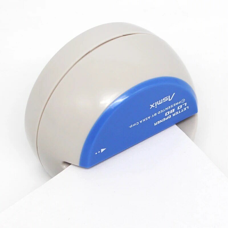 ASMIX-Mini lettre électrique ventilée en acier inoxydable, fournitures scolaires et de bureau pratiques, japon