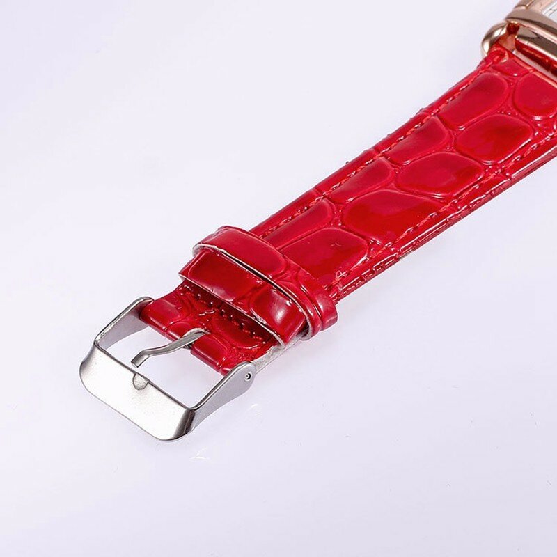 Relojes de pulsera cuadrados de oro rosa para mujer, Relojes de Cuero de marca de moda, reloj de cuarzo para mujer, 2022