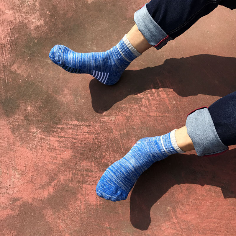 Calze a compressione da uomo calze da uomo in lana Merino calze di cotone nere alla caviglia Herren Socken calze sportive da basket per uomo