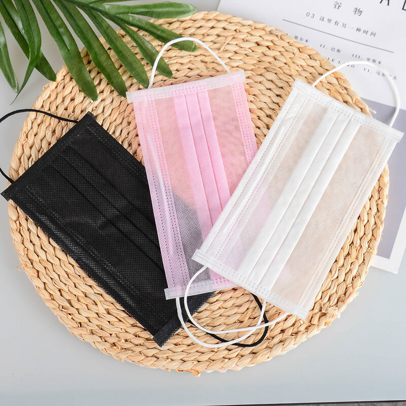 Disposable Masks 50pcs one Layer/two Layer Thin Dust-proof Anti-PM2.5 Breathable Seasonal Sun Protection Face Masks Mascaras