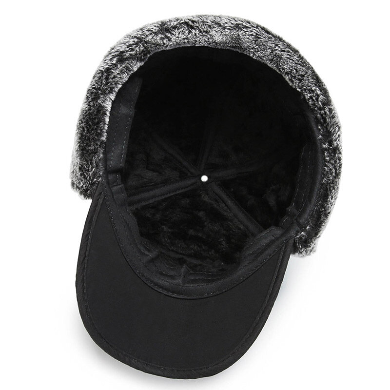 K242 신제품 레이펭 모자, 남성용 세련된 모자, 따뜻한 귀 보호 방풍 귀 보호 파일럿 모자, 야구 모자