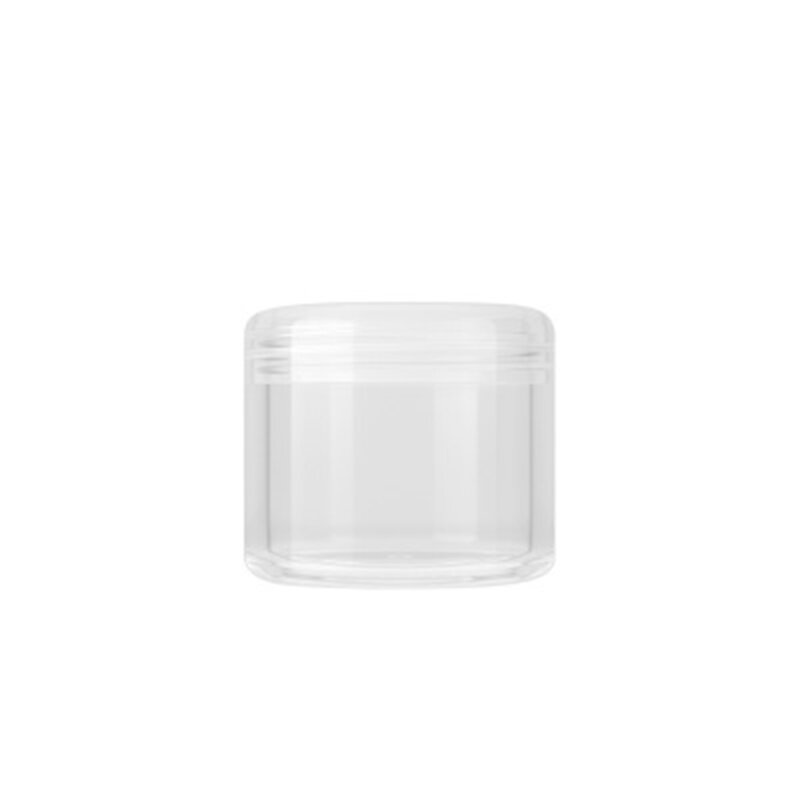 3g/5g/10g/15g/20g plástico transparente vazio frasco de maquiagem pote garrafas de amostra recarregáveis viagem creme de rosto loção recipiente cosmético