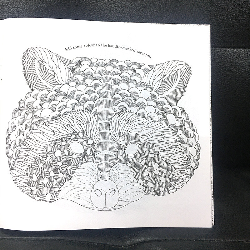 Livre de coloriage anti-stress pour enfants et adultes, livre d'art de dessin, peinture graffiti, liberté, royaume des animaux, édition anglaise, 24