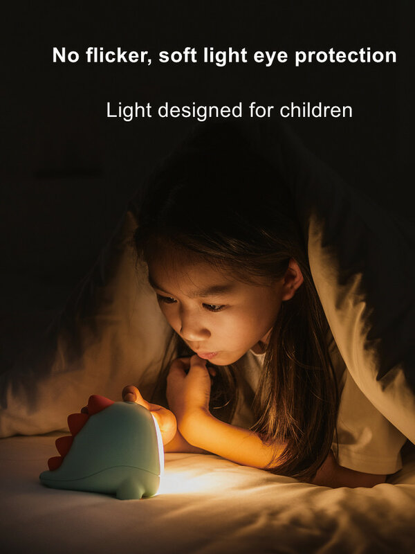 LED Lampu Malam RGB Kartun USB Pengisian Dinosaurus Anak Lampu Malam untuk Hadiah Bayi Anak-anak Natal Cifts Dekorasi Rumah