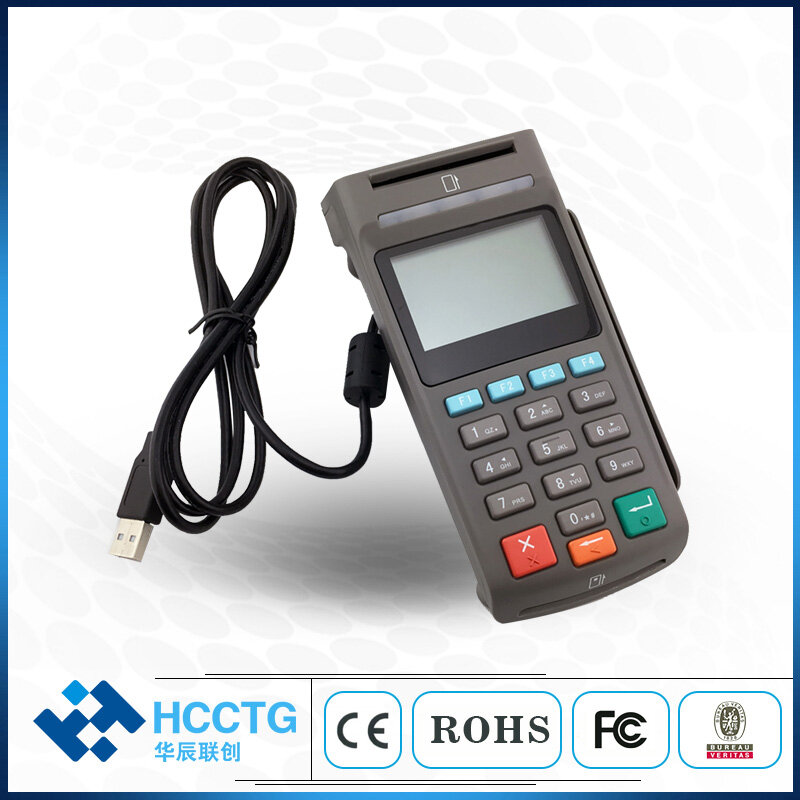스마트 카드 리더 모두 1 데스크탑 보안 전자 지불 ATM POS USB 핀 패드 LCD 디스플레이 Z90PD