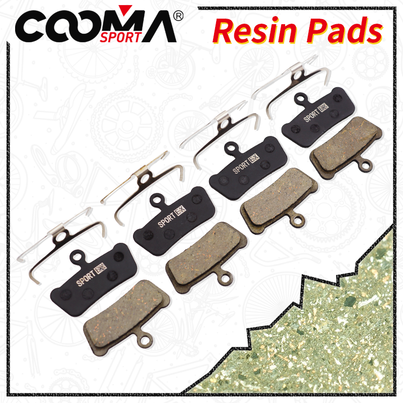 Bicycle Brake Pads for SRAM G2 R/RS Guide RSC, RS, R, Avid Trial, 4 Pairs, Sport EX Resin