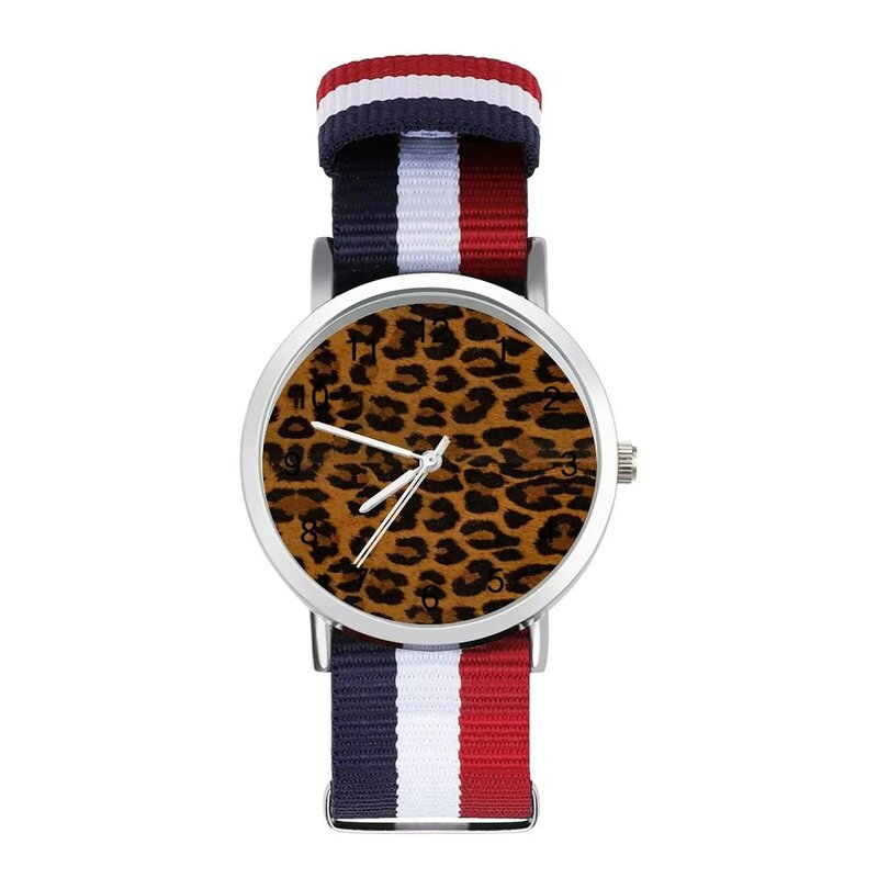 Leopardo relógio de quartzo pele animal impressão clássico foto relógio de pulso casa atacado adolescentes relógio de pulso
