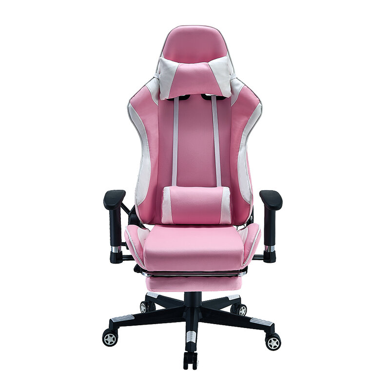 Panana regulowane krzesło biurowe różowy ergonomiczna wysokim oparciem wygodne siedzisko wyścigi sypialnia gra komputerowa krzesła rozkładane siedzenia