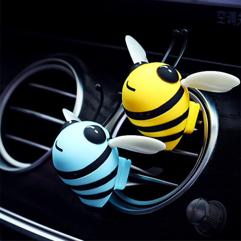 귀여운 꿀벌 공기 청정기, 자동차 향수 디퓨저, 자동차 환기 배출구 클립, 실내 장식, 향기 탈취제, 5 개