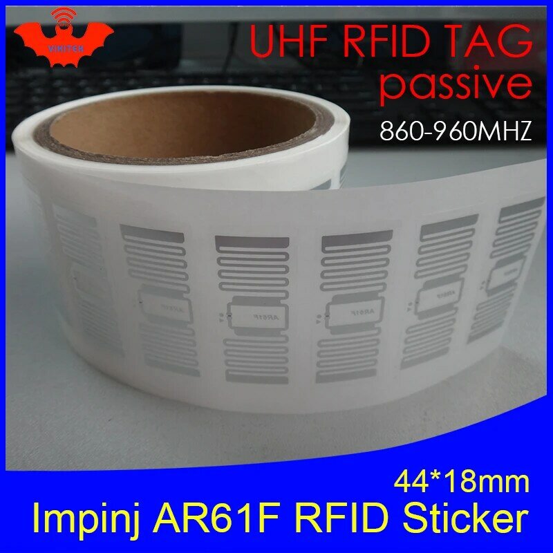 UHF RFID-метка AR61F инкрустация Impinj Monza R6 MR6 чип 860-960 МГц 900 915 868 МГц Higgs3 EPCC1G2 6C смарт-карта пассивные RFID-метки этикетка