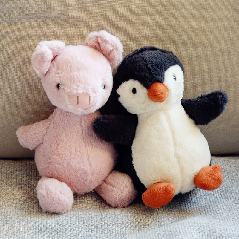 23ซม.เป็ด Plushies ของเล่น Kawaii ช้างเพนกวินนอนตุ๊กตาและตุ๊กตาสัตว์ตุ๊กตาเด็กของเล่นเด็กคริสต์มาสของขวัญ