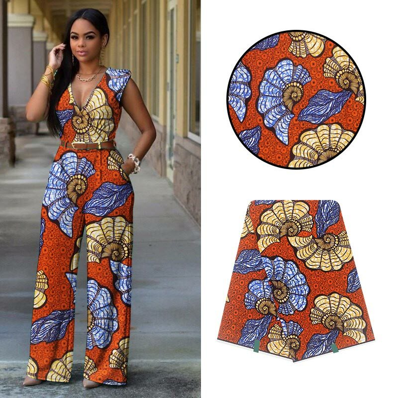 African prints batik wax fabric Ankara sewing wedding dress 100% cotton high quality Holland real wax 6 yards
