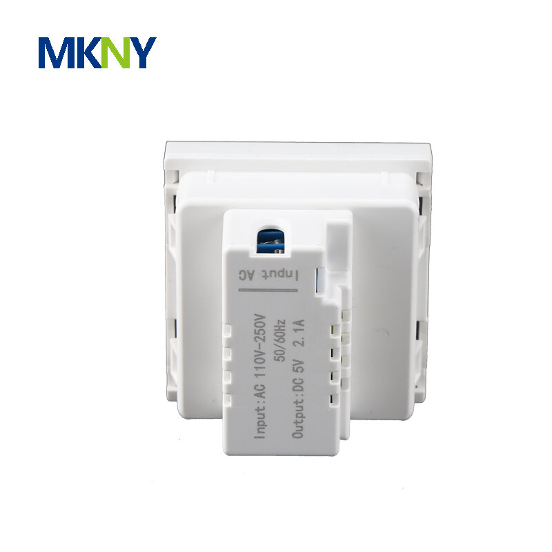 45X45mm 2.1A Dual USB charger socket modular match the 45size Mosic frame wall socket model desk receptacle