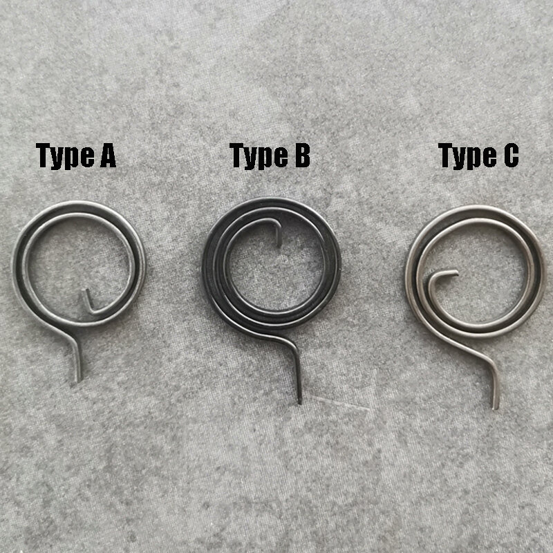 Flat Wire Door Lock Handle, bobina de mola para porta, tipo A, tipo B, tipo C, 28mm