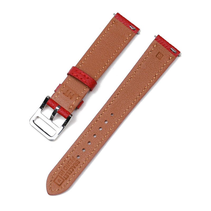 Pesno Compatibel Met H Uur HH1.210 501 16mm20mm Echt Kalf Huid Lederen Horlogebanden Armband Top Layer Lederen Horlogebanden