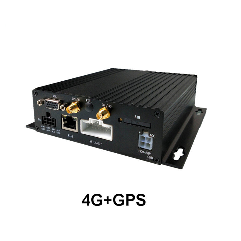 Sensor G 4G GPS de buena calidad, 4 canales, 1080P, tarjeta Dual SD, almacenamiento de vehículo, DVR móvil para autobús escolar