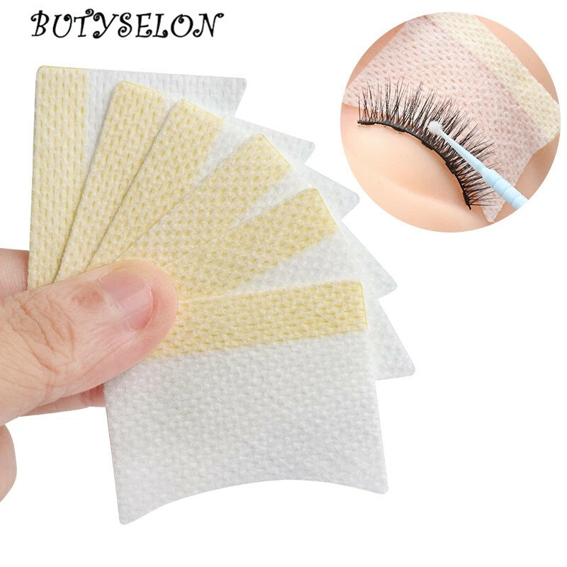 40 Stuks Wegwerp Katoenen Wimpers Patch Sticker Voor Het Verwijderen Van Wimpers Eye Pads Patch Wimper Extensie Vrouwelijke Make-Up Tools