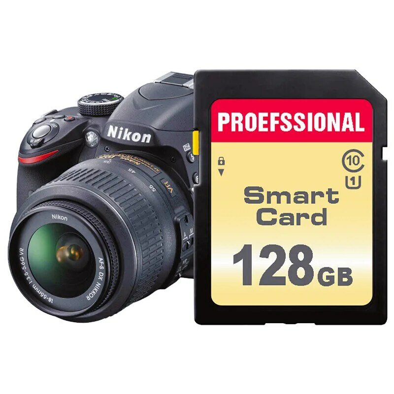 Tarjeta SD Original para cámara Canon, Sony, Nikon, SLR, Clase 10, 16GB, 32GB, 64GB, 128GB, 256GB