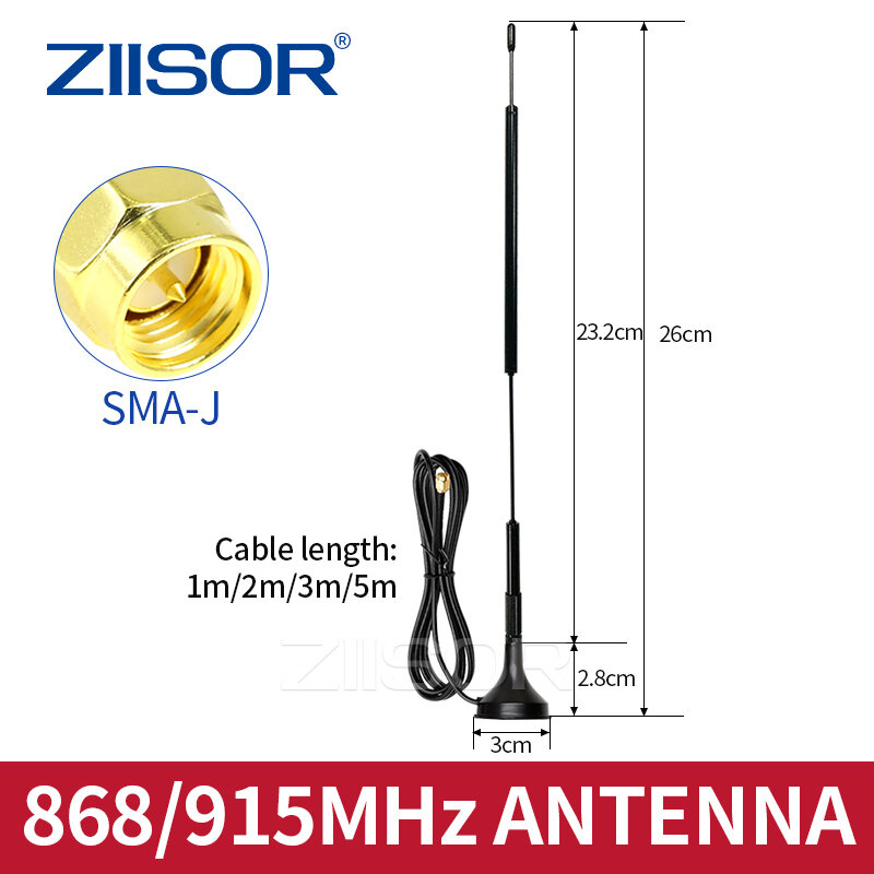 Antena LoRa de largo alcance para minero de helio, 868 MHz, WiFi, 915 MHz, RP, SMA macho, SWR bajo de interior