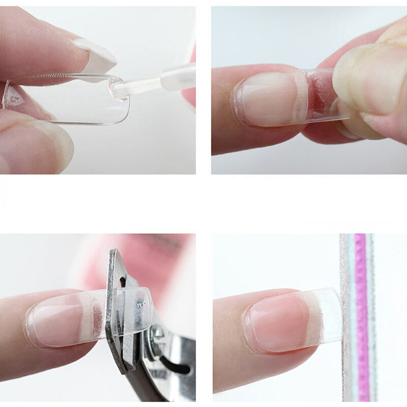 10g paznokci Gule na sztuczny francuski porady akrylowe 3D DIY paznokcie sztuka dekoracji dżetów klejnoty klej narzędzia do Manicure klej z pędzlem