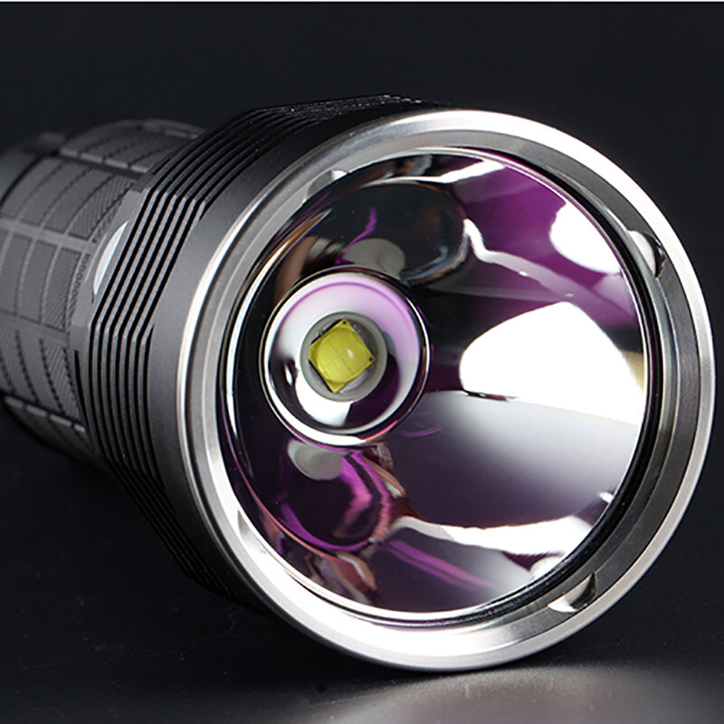 Lanterna, cree xhp70.2, 4x18a, 2020 lm, com controle de temperatura e interface de carregamento tipo c