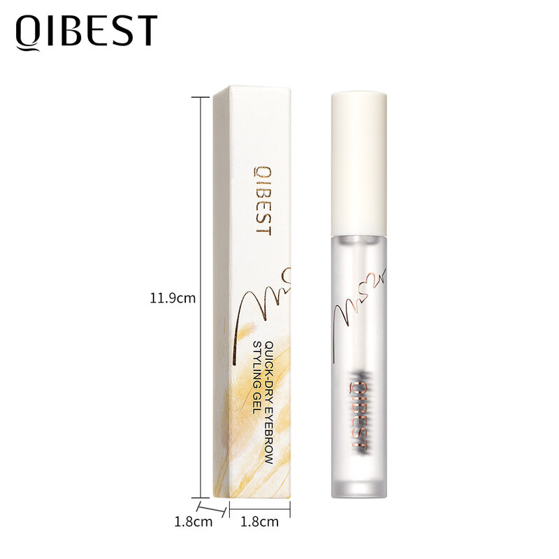 QIBEST Eyebrow gel Transparent Brows Wax Waterproof Long-Lasting With 3D Brush Brow Styling Soap For Eyebrows Women's Cosmetics