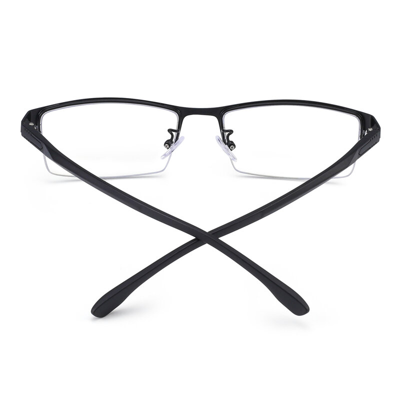 JM occhiali da lettura rettangolari a luce blu per uomo occhiali da lettura per presbiti con lente d'ingrandimento