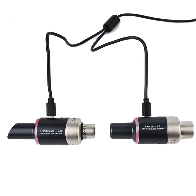 LEKATO-Sistema de micrófono inalámbrico MW-1, transmisor y receptor inalámbrico XLR, configuración automática, 5,8 GHz