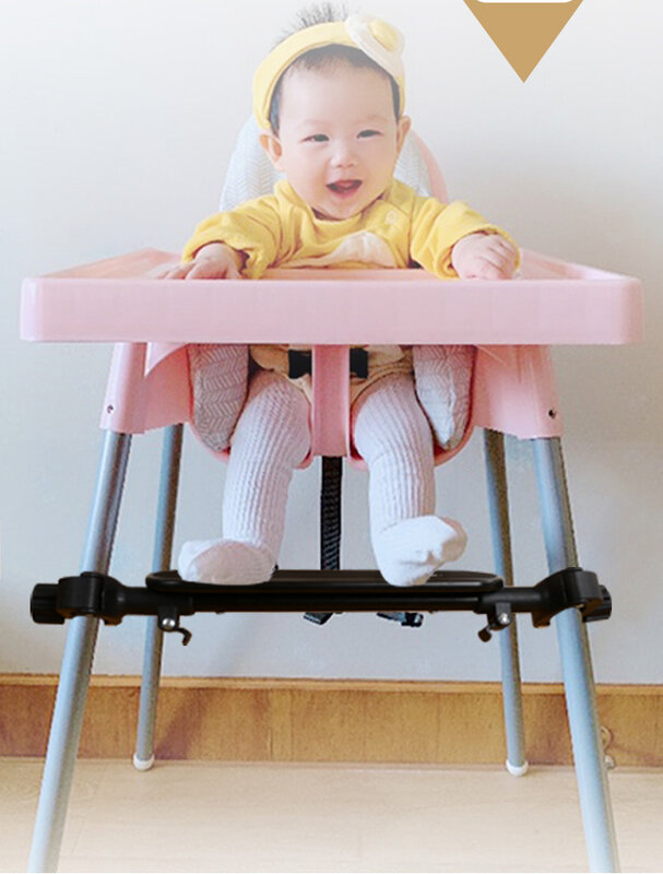 Reposapies de Bebe ที่พักเท้าเก้าอี้สูงปรับได้สำหรับเด็กทารกโต๊ะทานอาหาร bantal alas PU เสื่อเหยียบ