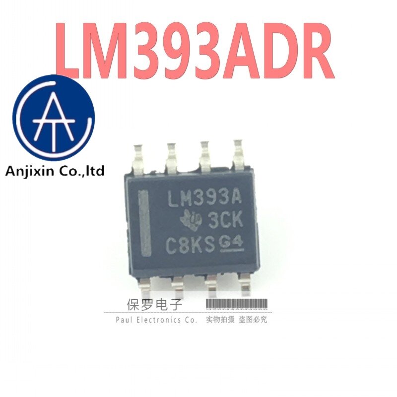 Comparador de voltagem dupla lm393draga lm393a sop-8, aparelho original 100% com 10 peças